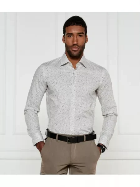 BOSS BLACK Cămașă | stretch negru