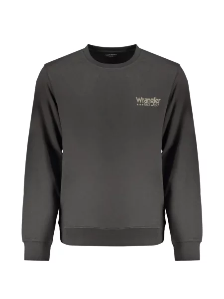 Hanorac crewneck Wrangler cu broderie cu decolteu rotund gri