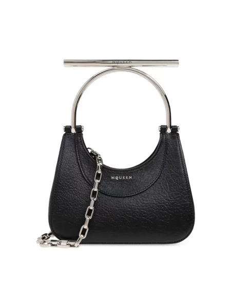 Torebka Alexander Mcqueen skórzana czarna