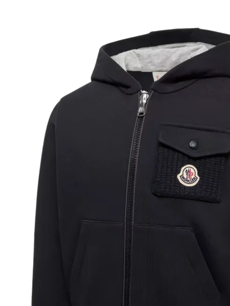 Bluza z kapturem dziecięca Moncler Enfant niebieska