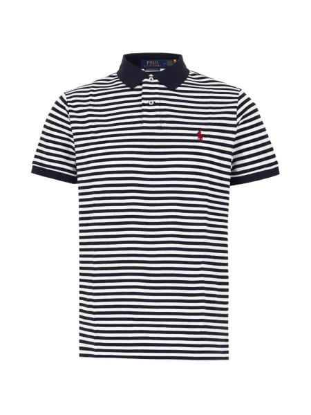 Kožna polo majica Polo Ralph Lauren s autogramom bijela