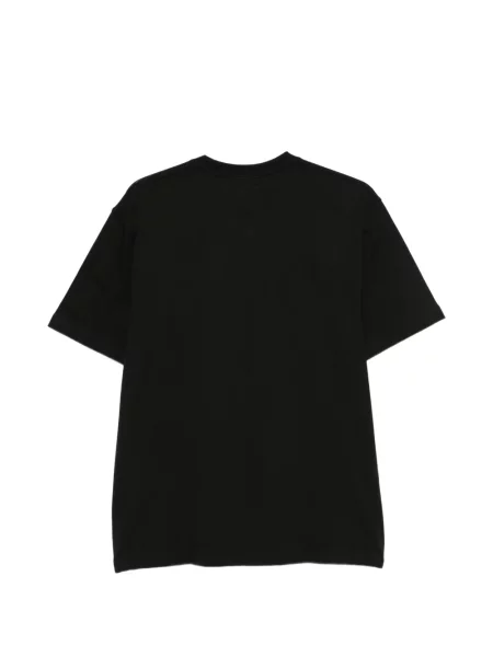 Tricou Lacoste cu buzunare aplicate cu autograf negru