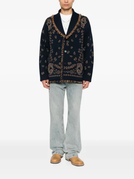 Ζακέτα Alanui paisley ζακάρ μπλε