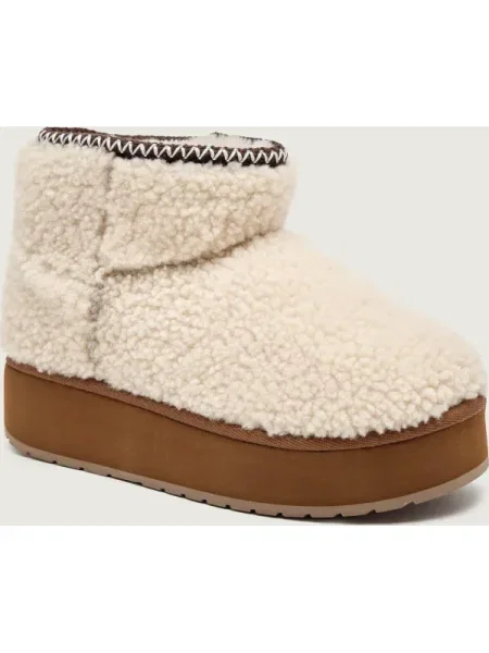 EMU Australia Bocanci Stinger Micro Flatform Teddy | lână bej