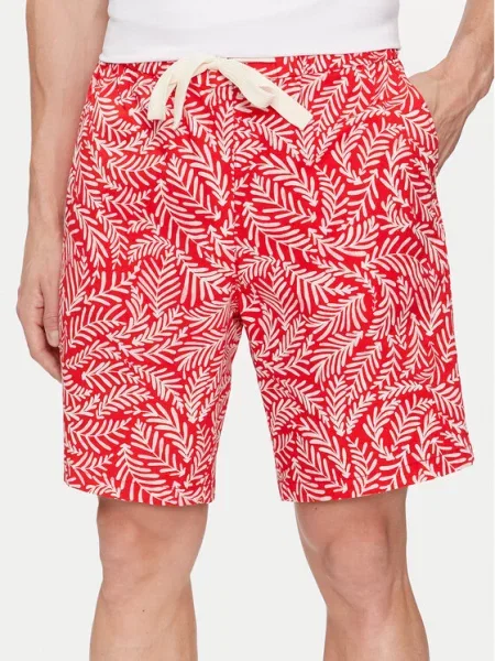 United Colors Of Benetton Šortky z materiálu červená