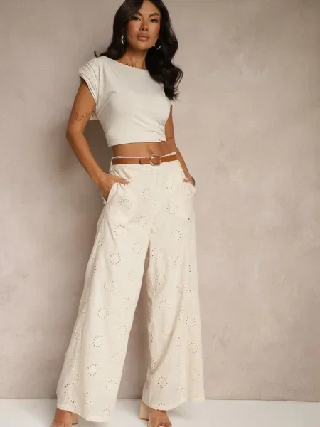 Pantaloni Tolazia bej