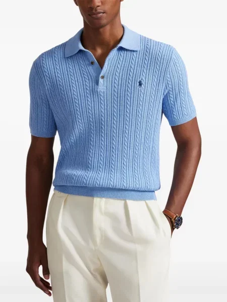 Ριγέ δερμάτινος κάλτσες Polo Ralph Lauren με κορδόνι μαύρο