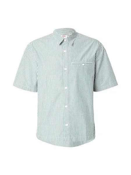 LEVI'S ® Košile Short Sleeve Zandt Cropped Shirt zelená bílá