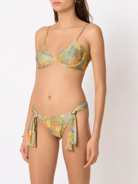 Bikini Amir Slama z nadrukiem pomarańczowy