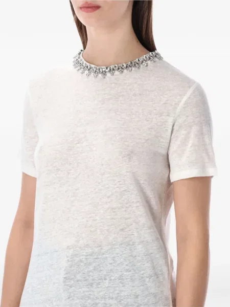 Tricou Zimmermann de cristal alb