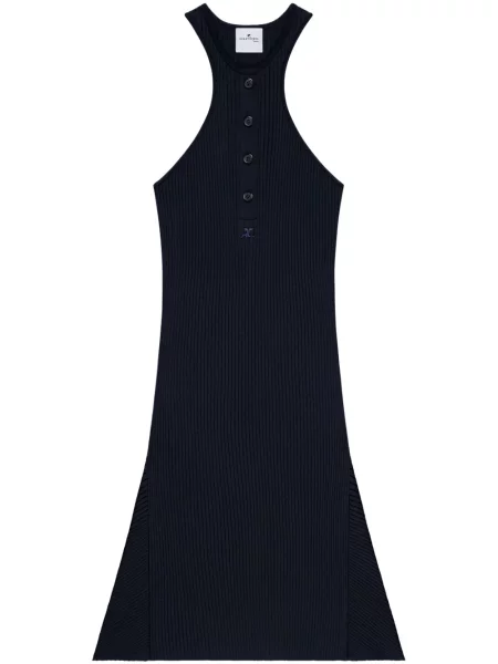 Rochie Courreges tricotate de costum albastru