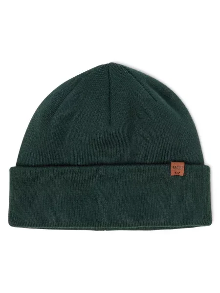 Czapka beanie z mieszanki model ‘WILLES’ Barts zielona