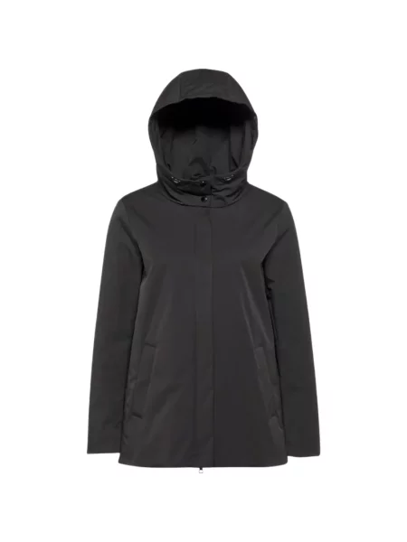 Palton Geox cu glugă negru