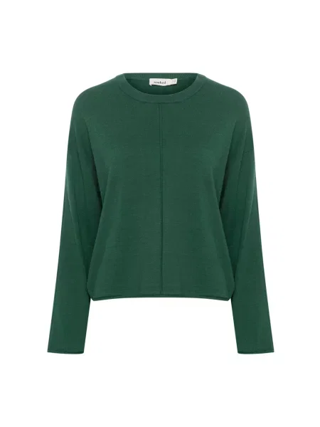 Sweter Soaked In Luxury z okrągłym dekoltem zielony