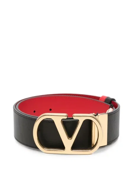 Cu centură curea Valentino Garavani din piele negru