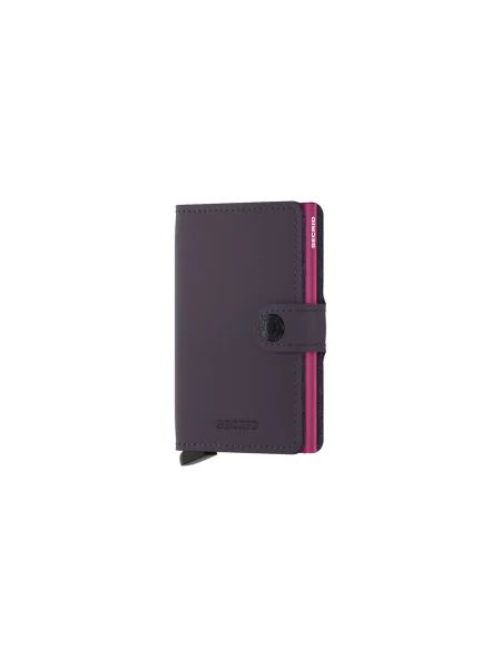 Secrid Kožená peňaženka Miniwallet Matte Dark Purple-Fuchsia fialová