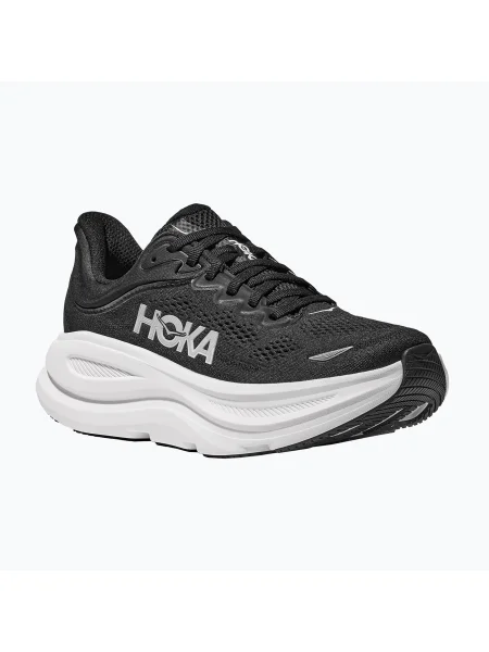 Pantofi de alergare pentru bărbați HOKA Bondi 9 Wide negru/alb alb