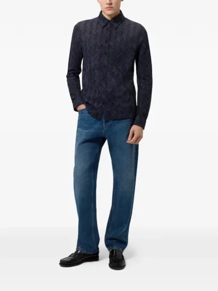 Cămașă Missoni tricotate albastru