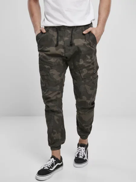 Retro hlače Brandit s camo uzorkom siva