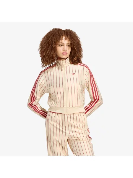 Jachetă adidas Reversible Firebird Track Top Warm Vanilla/ Team Victory Red L roșu