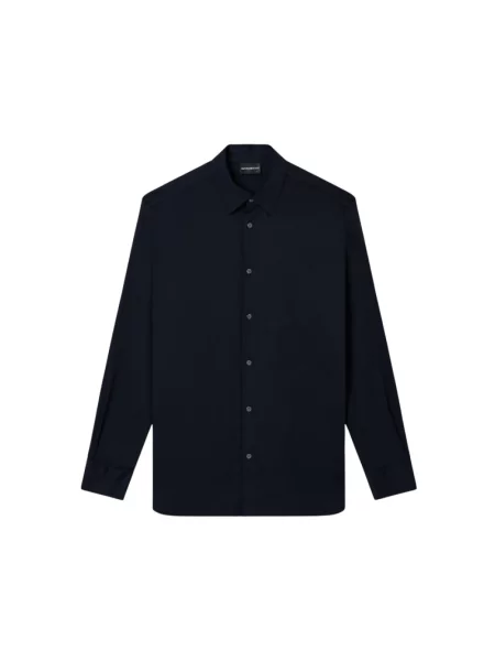 Koszula Emporio Armani casual ze stretchu niebieska