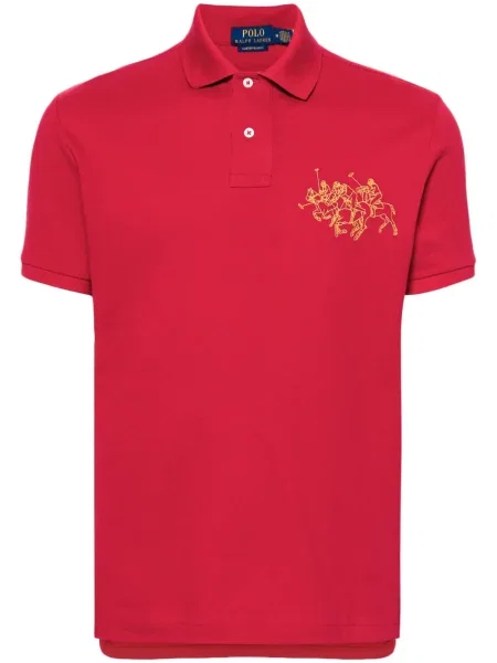 Polo Polo Ralph Lauren cu broderie de in teddy albastru