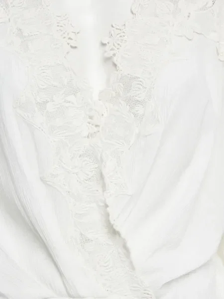 Mała sukienka mini Iro koronkowa garniturowa biała