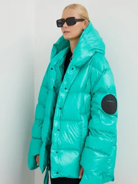 MMC STUDIO geaca de puf Jesso femei de iarna oversize verde
