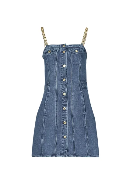 Rochie din denim Michael Michael Kors cu bretele
