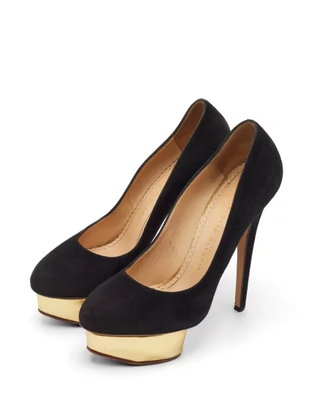 Pantofi cu toc Charlotte Olympia cu platformă negru