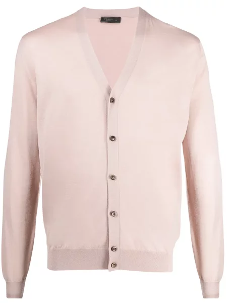 Cardigan Prada de lână roz
