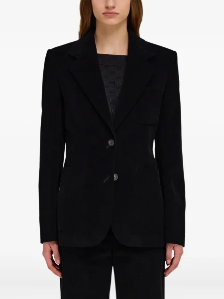 Sacou Ferragamo de catifea cord negru