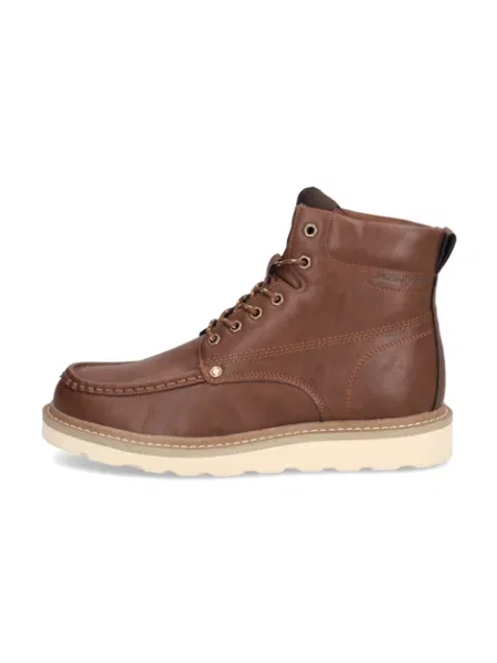 Šněrovací kotníkové boty Jack&jones hnědé