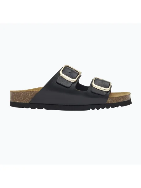 Papuci pentru femei Scholl Josephine Laminated black negru