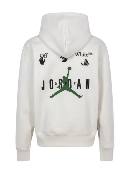 Hanorac cu glugă Jordan cu imagine alb