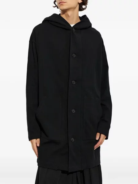 Cardigan Yohji Yamamoto cu glugă negru