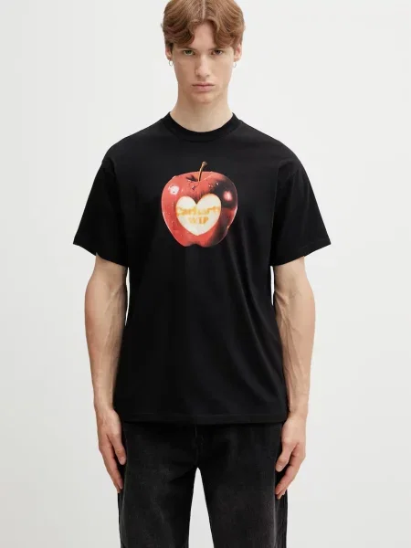 Carhartt WIP S/S Spoiled T-Shirt tricou din bărbătesc negru