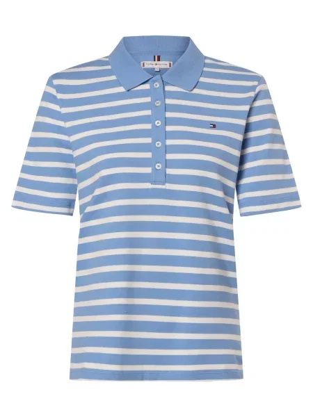 Tommy Hilfiger koszulka polo Kobiety niebieski|biały w S biały