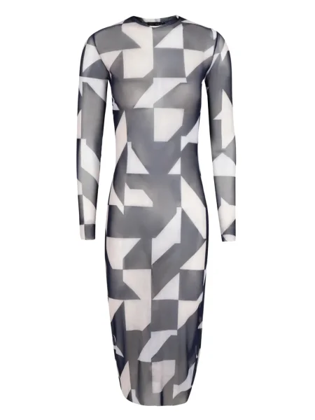 Sukienka Lenny Niemeyer z nadrukiem z siateczką biała