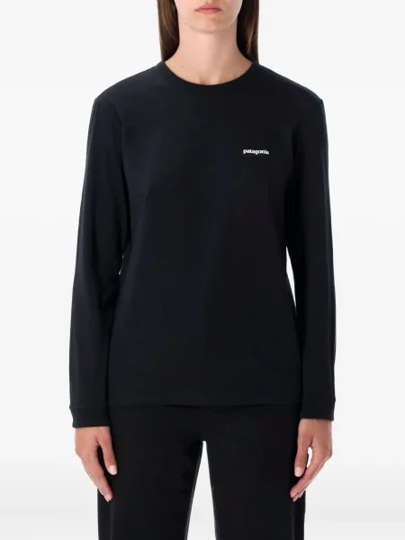 Lung tricou Patagonia cu autograf negru