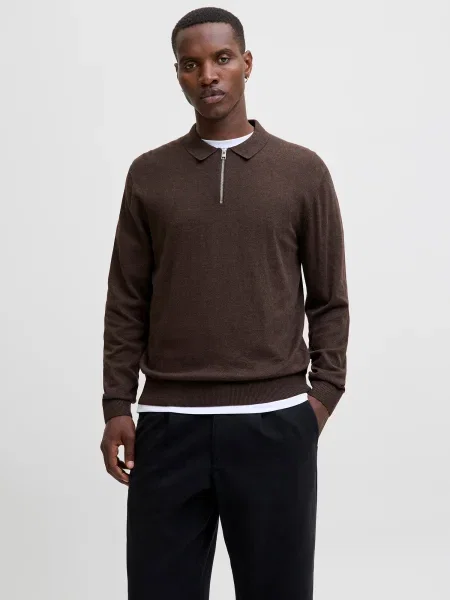 JACK & JONES Pulover JJEEmil închis maro