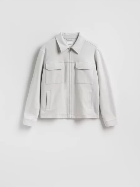 Reserved Jachetă shacket deschis gri