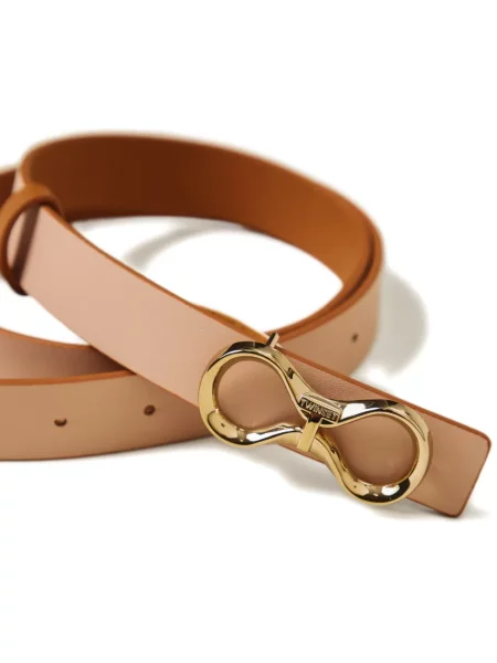 Curea Twinset din piele maro