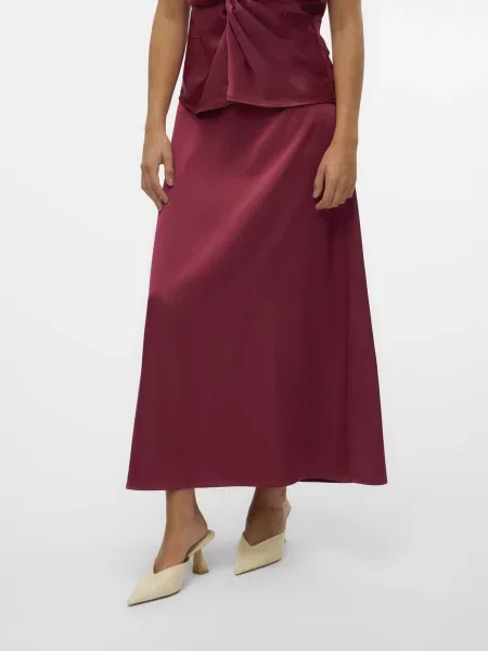 Vero Moda Спідниця міді червоний