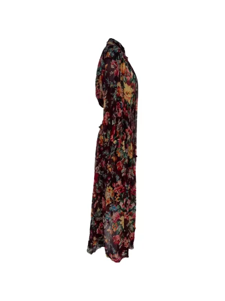 Lung rochie maxi Zimmermann cu model floral cu imagine violet