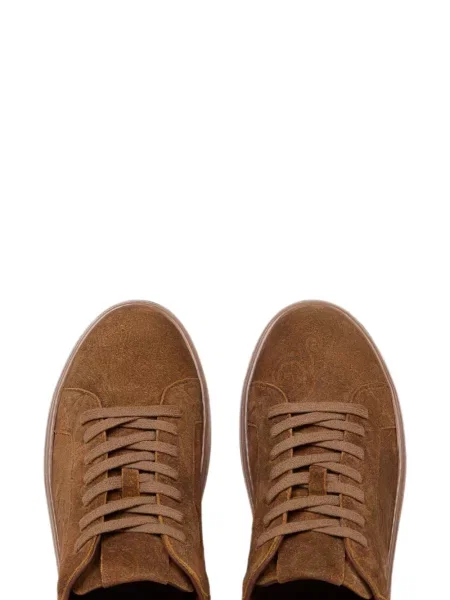 Sneakerși Etro din piele de căprioară maro