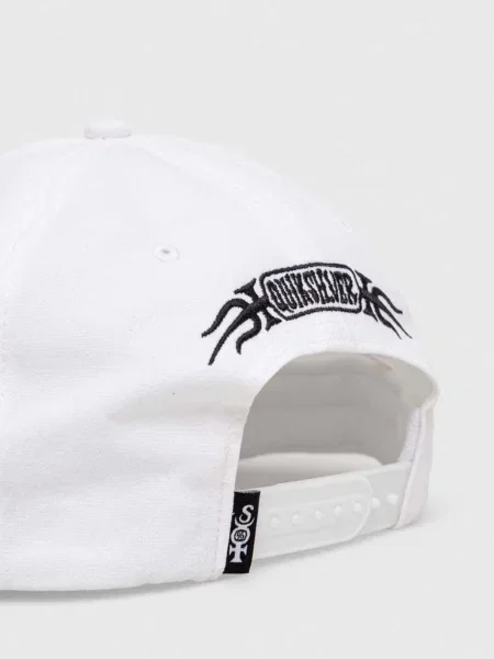 Baseballová čepice Quiksilver s potiskem bílá