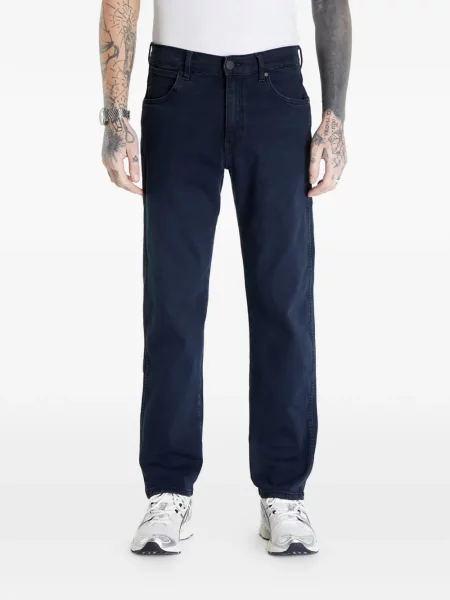 Blugi Wrangler cu autograf albastru