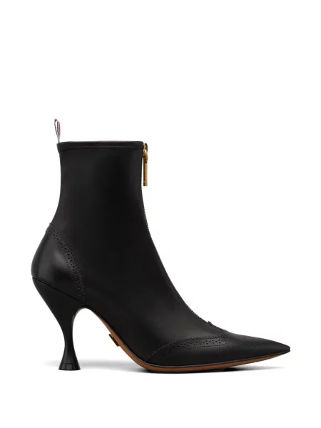 Cizme scurte Thom Browne din piele negru