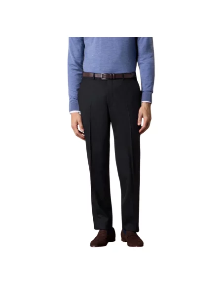 Spodnie Brooks Brothers wełniane czarne
